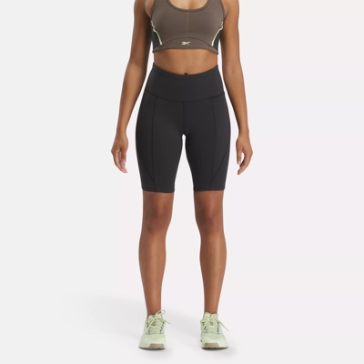 Lux High Rise Bike Shorts 9 Black Reebok