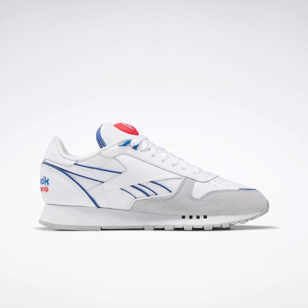 Classic Pump Shoes - Ftwr White / Vector Blue / Vector Red | Reebok