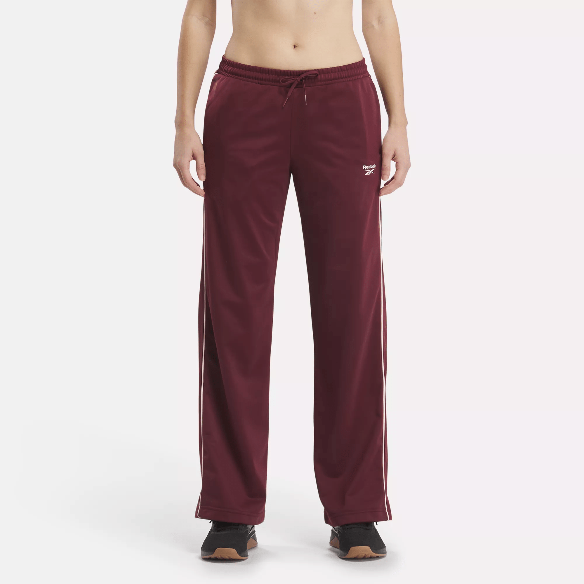 Reebok Identity Back Vector Tricot Track Pants In Red