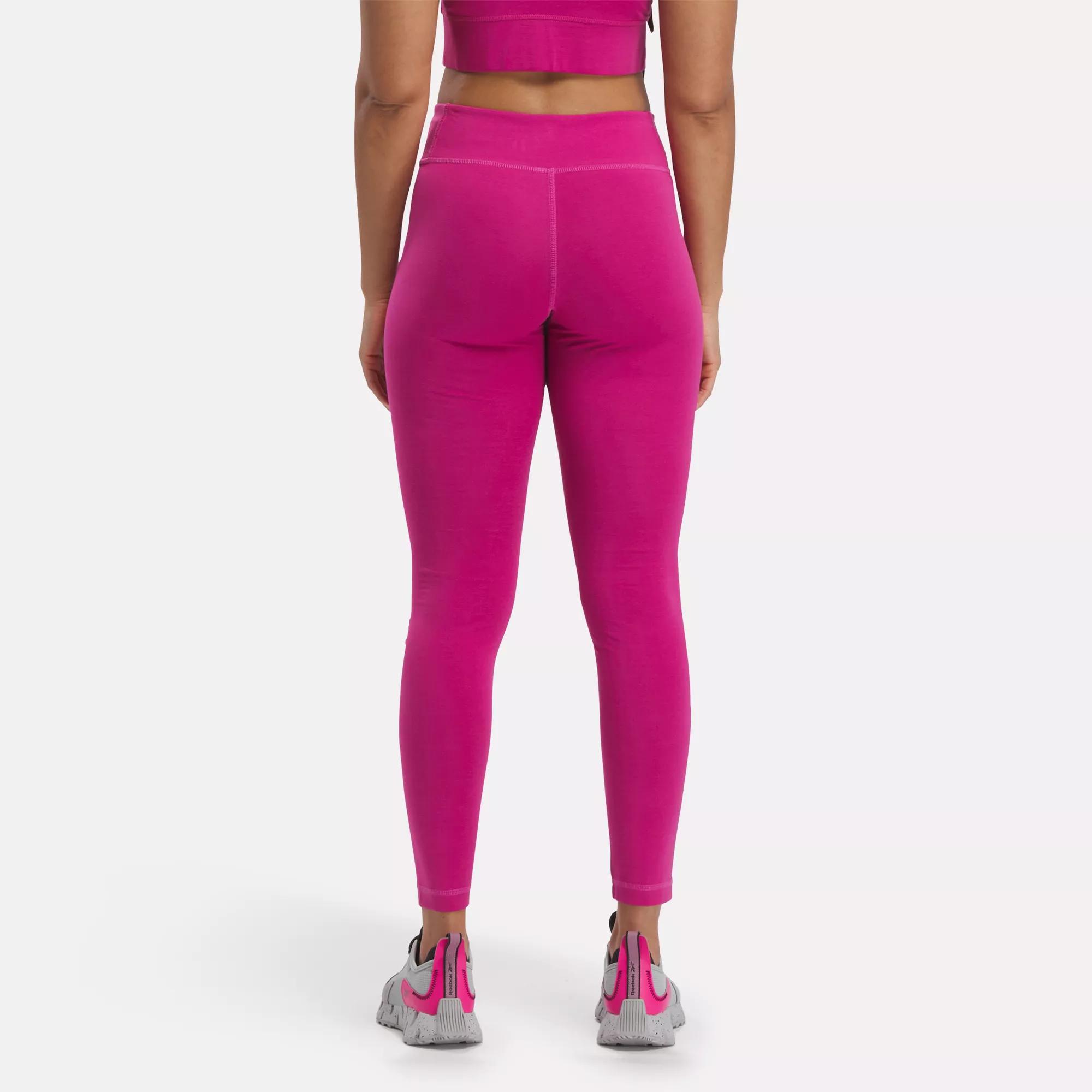 Reebok Identity Small Logo | Cotton Reebok Pink Proud Semi Leggings 