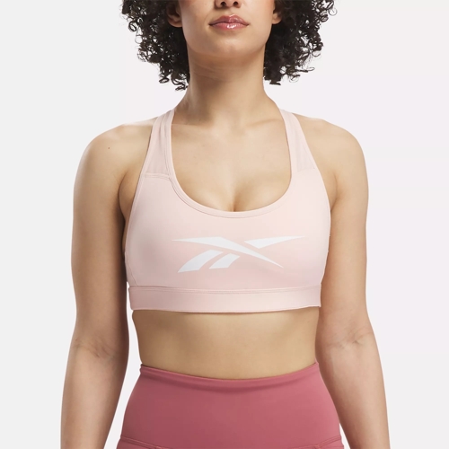 X Mesh Medium-Impact Sports Bra in Pink