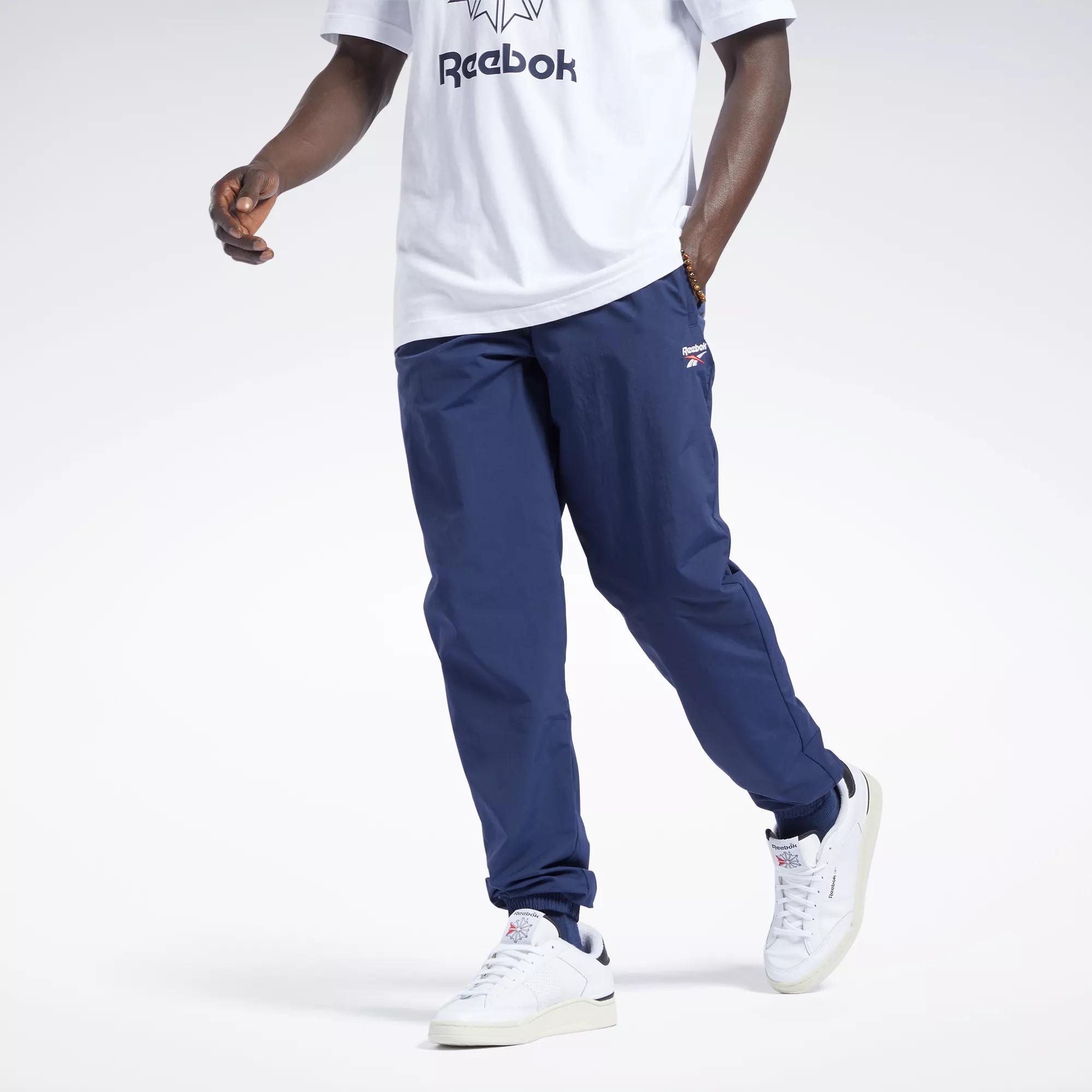 reebok slim fit track pants