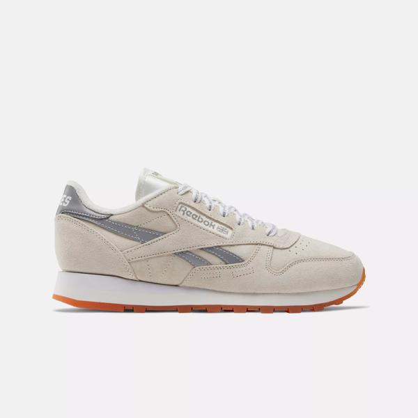 Reebok x Places Faces Classic Leather Shoes Chalk Silver White Reebok