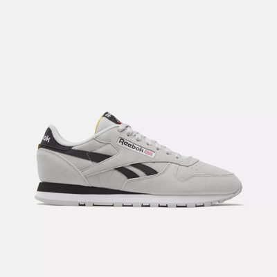 Classic Leather Shoes - Steely / Fog | Gold Black Core / Reebok Retro