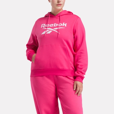 Reebok Identity Big Logo Fleece Hoodie (Plus Size)