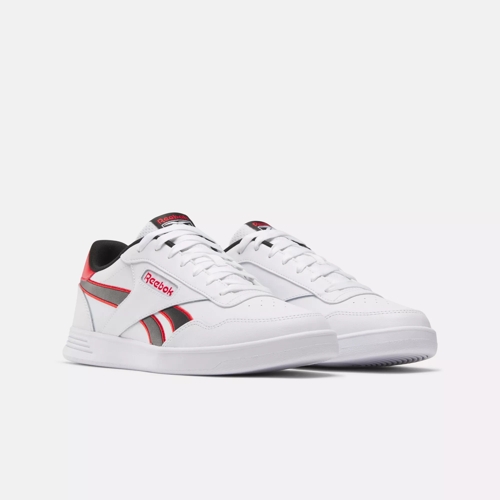Reebok Court Advance Shoes White Black Vector Red Reebok