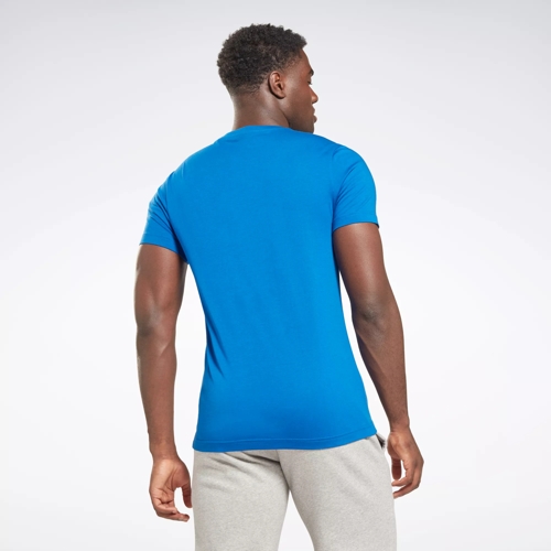 Reebok Men's T-Shirt - Blue - M