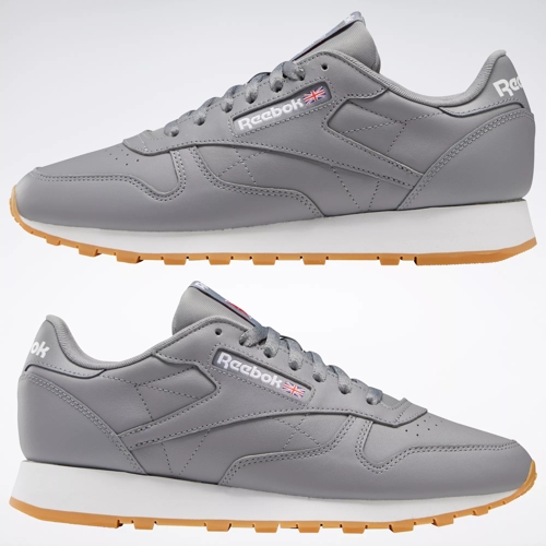 Classic Leather Shoes - Pure Grey 5 / Ftwr White / Reebok Rubber Gum-03