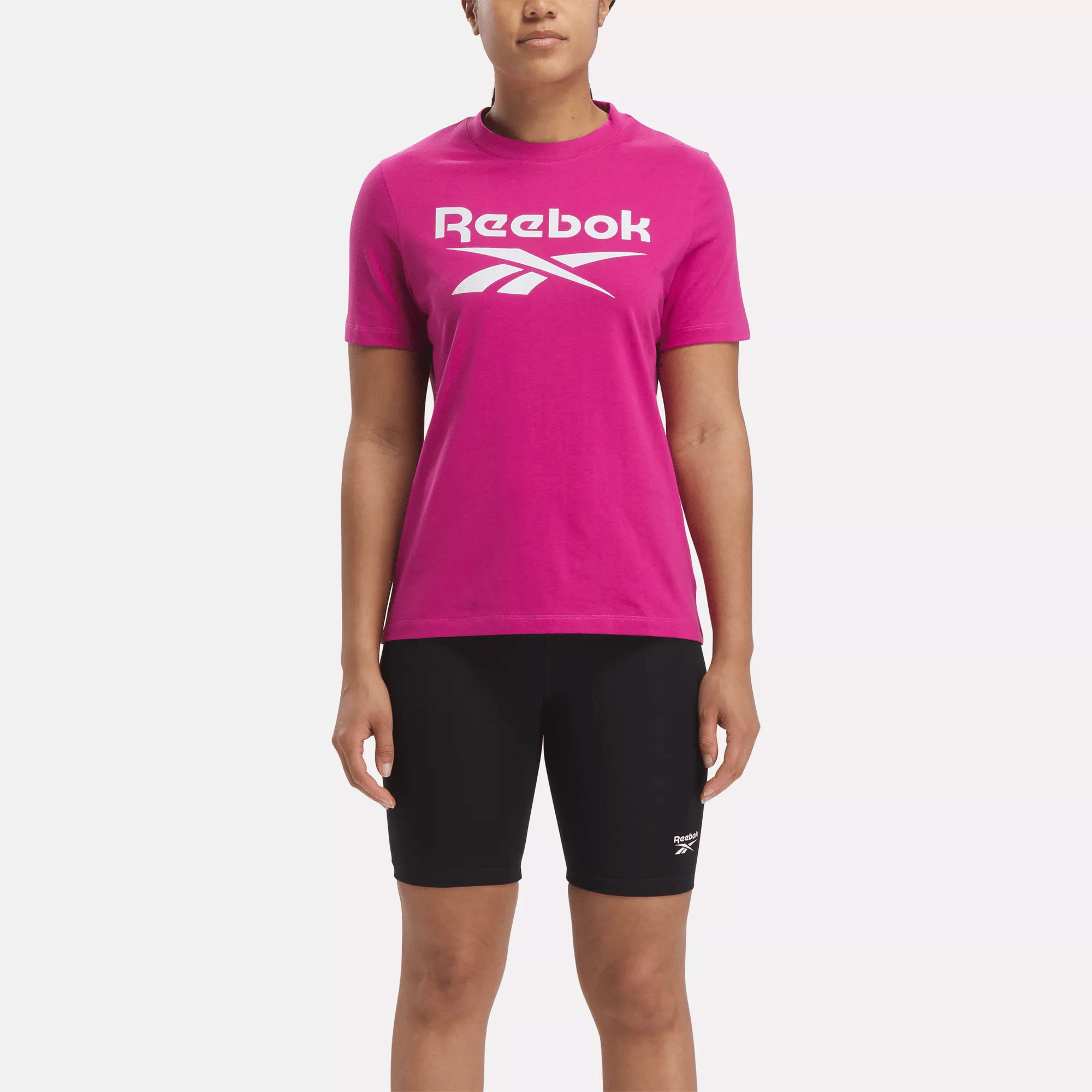 Reebok Identity Big Logo T-shirt In Pink