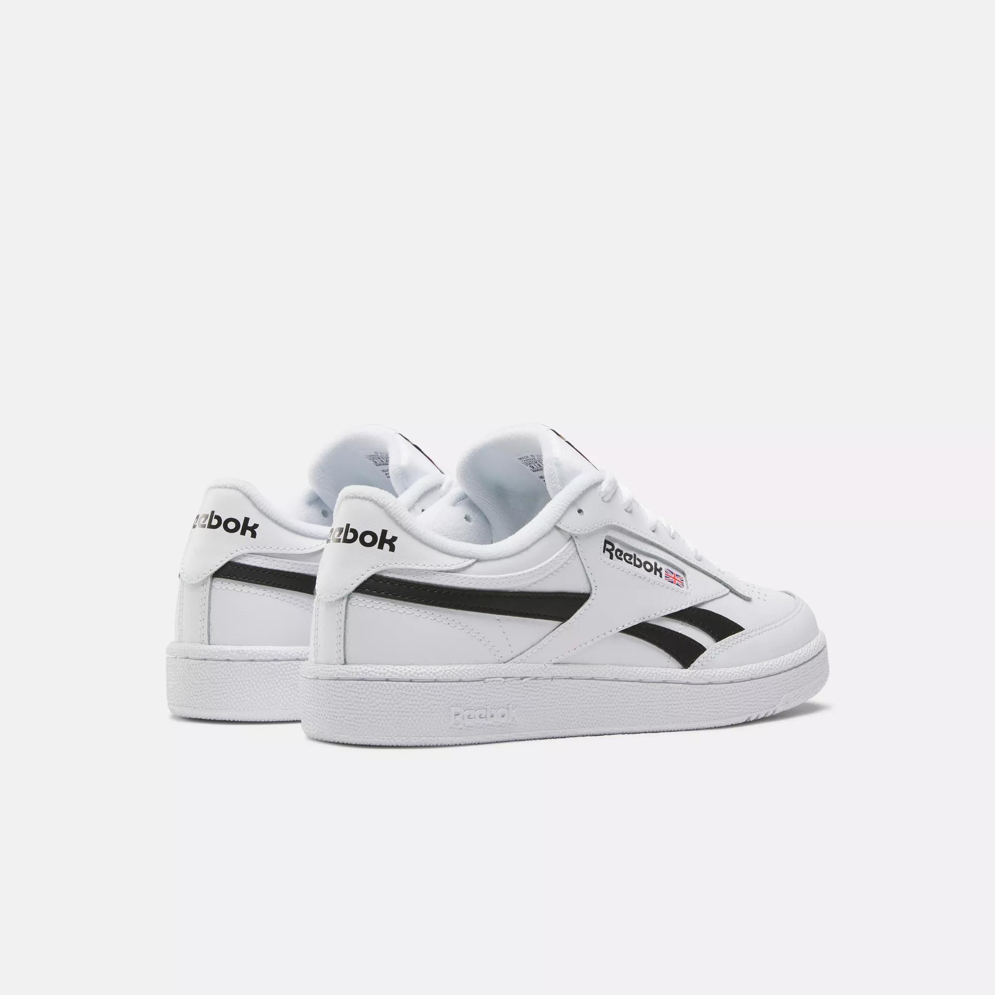 Reebok club c black and white on sale