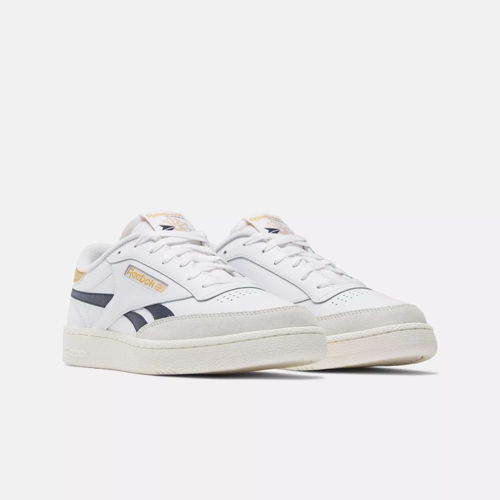 Club C Revenge Men\'s Shoes - White / Vector Navy / Retro Gold | Reebok