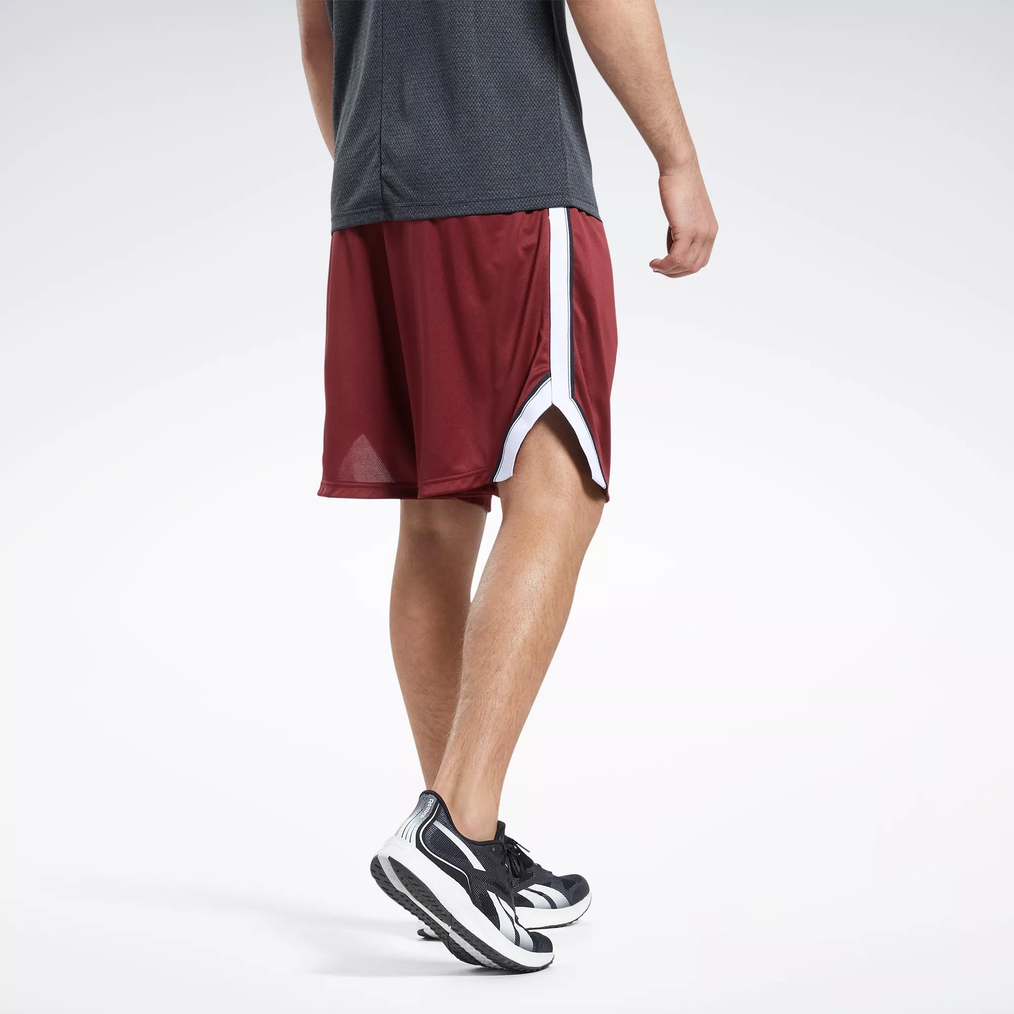 reebok double layer mesh shorts