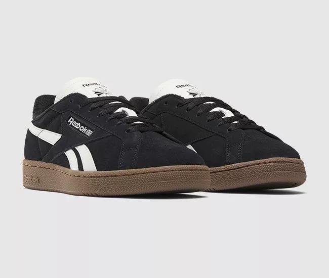 Mens Reebok Club C Grounds UK Athletic Shoe - Core Black / Chalk