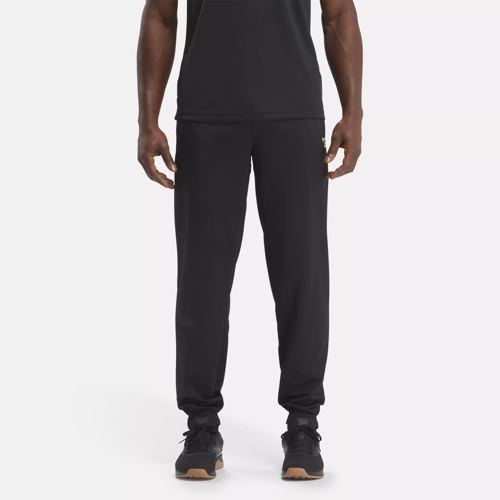 Reebok Identity Vector Knit Track Pants - Black / Laser Lime