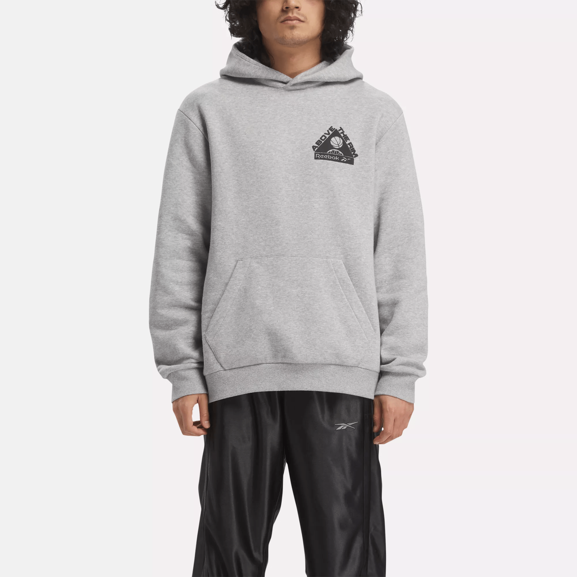 Reebok Basketball Above The Rim Hoodie In Grey ModeSens