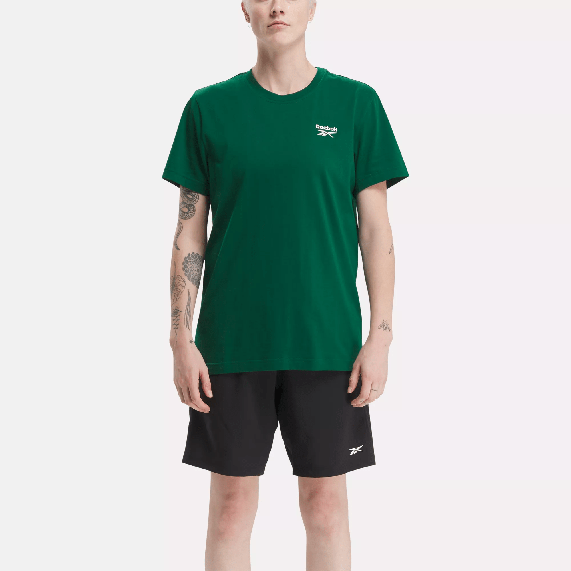 Shop Reebok Men's  Identity Classics T-shirt In Dark Green