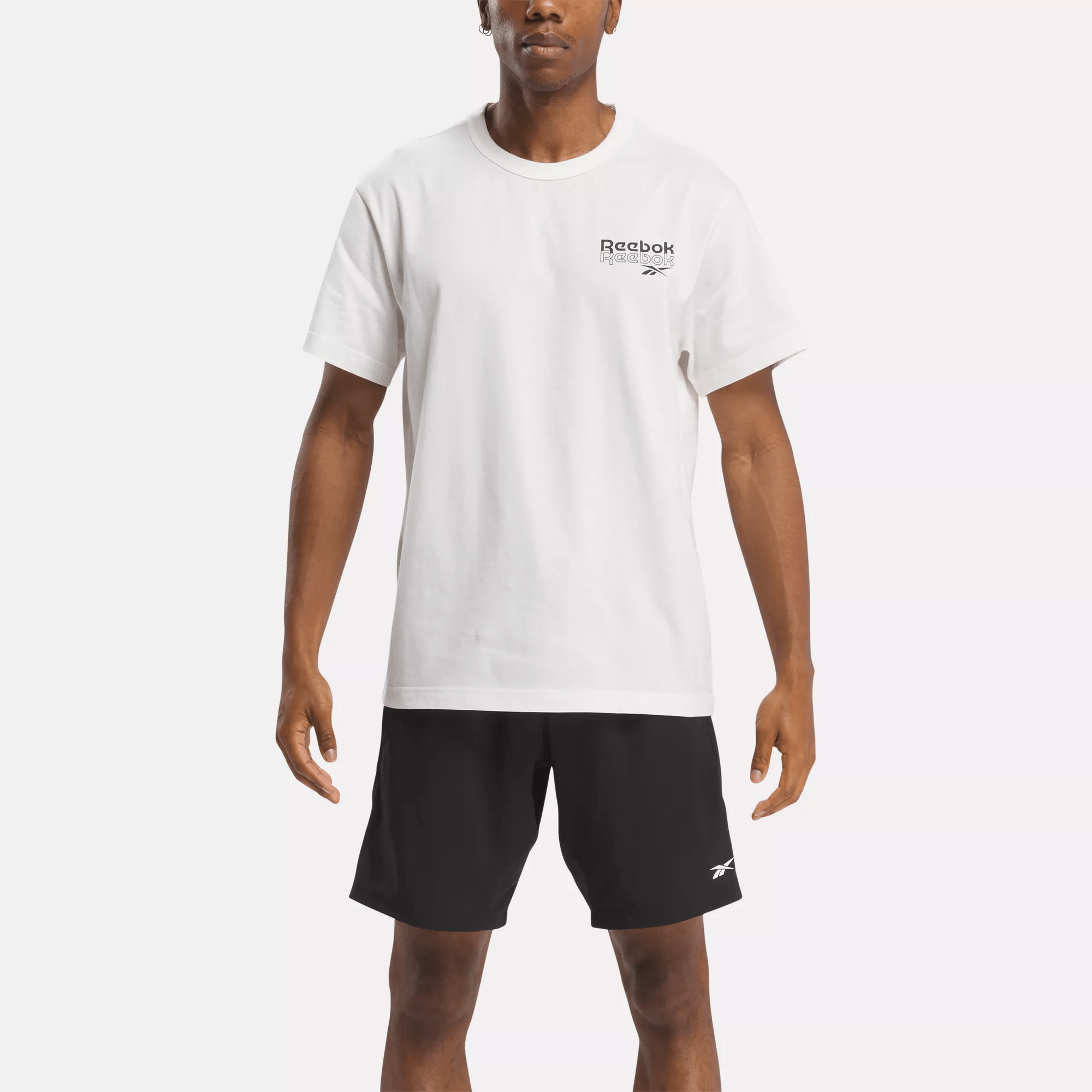 Shop Reebok Men's  Identity Brand Proud Graphic Short Sleeve T-shirt In Chalk