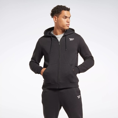 Reebok Identity Fleece Full Zip Hoodie Black Reebok