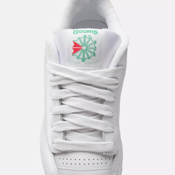 BEAMS Club C Bulc Shoes - White / Glen Green / White | Reebok