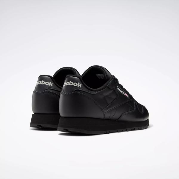 Zapatillas Reebok Niños Classic Leather Negras en Sportotal - Sportotal