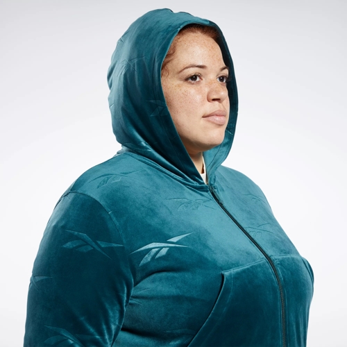 Classics Energy Q4 Velour Zip-Up Sweatshirt (Plus Size)