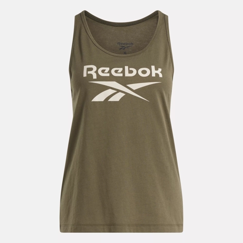 Reebok Identity Big Logo Tank Top - Army Green