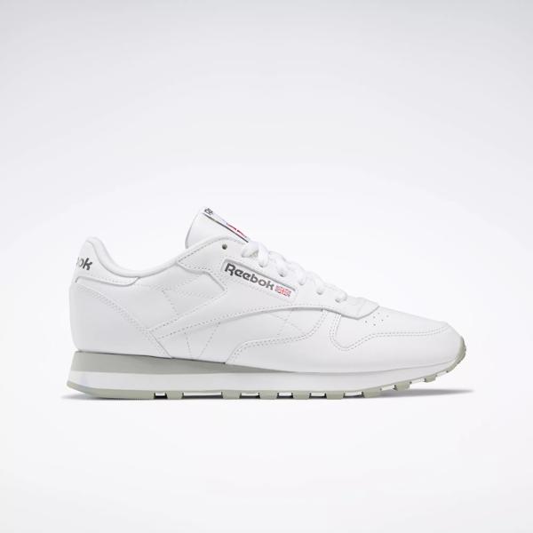 Classic Leather Shoes - Ftwr White / Pure Grey 3 Pure Grey 7 | Reebok