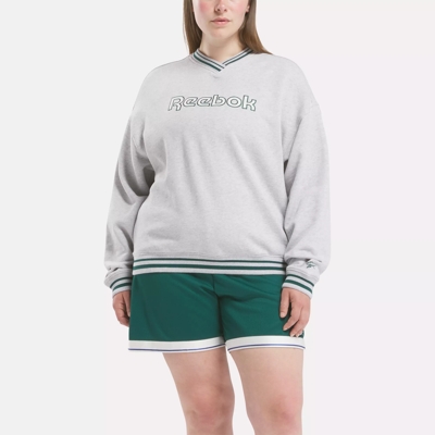 Embroidered Crewneck Sweatshirt (Plus Size)