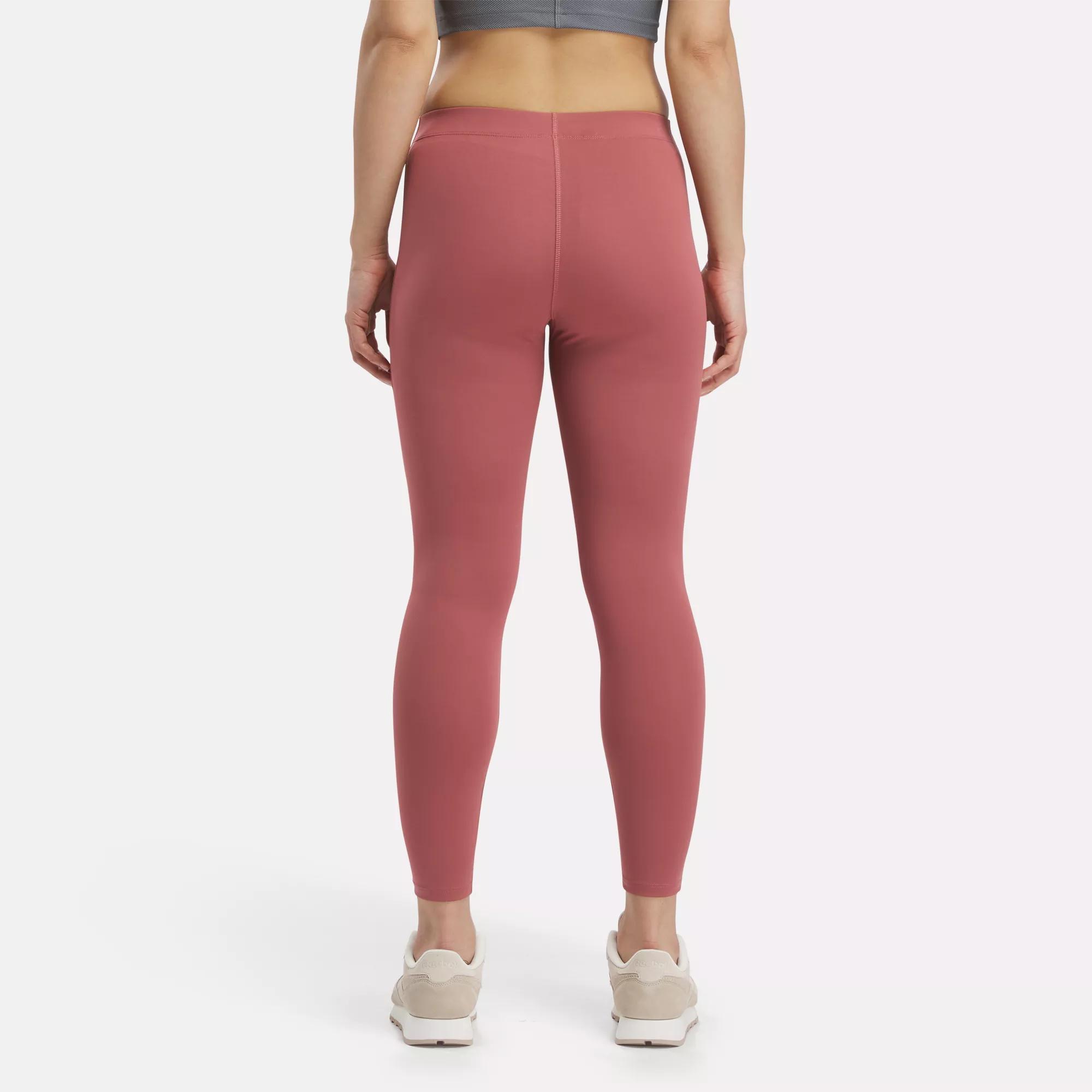 Women's 3 Waistband Solid Peach Skin Leggings. - 3 Elastic Waistband -  Full-Length - Inseam approximately 28 - One size fits most 0-14 - 92%  Polyester / 8% Spandex, 7300949