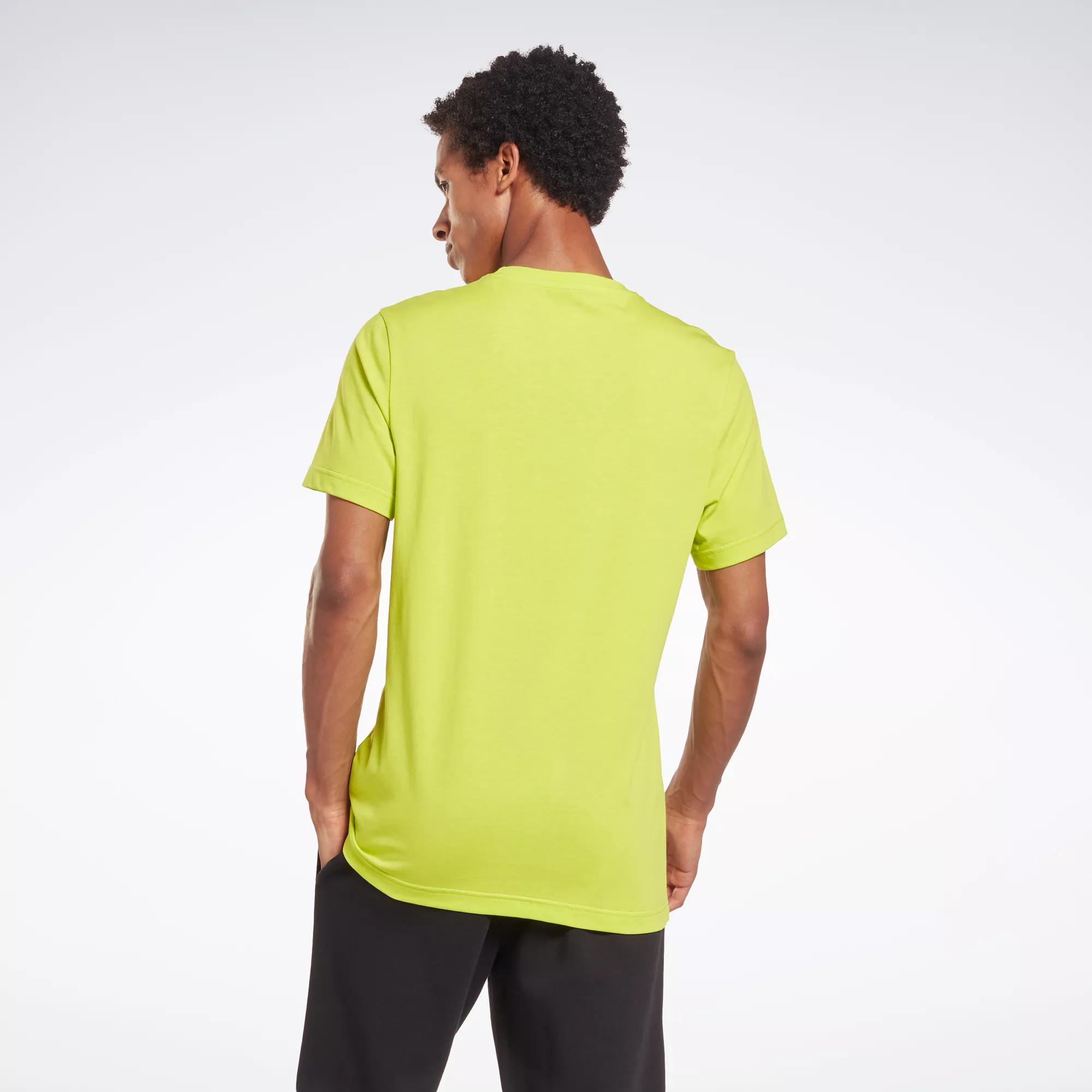 Reebok Men's T-Shirt - Yellow - S