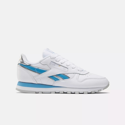 Reebok classic leather womens silver on sale