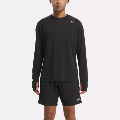 Nike Dri Fit One Standard Fit Big Long Sleeve T-Shirt Black