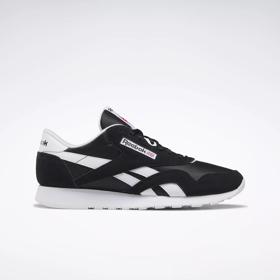 Classic Nylon Men's Shoes - Black Black / White Reebok