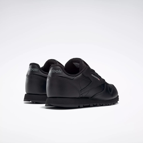 Reebok classic leather store enfant noir