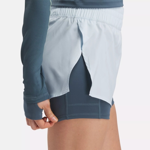 Reebok Apparel Women Running Two-In-One Shorts Smorfl