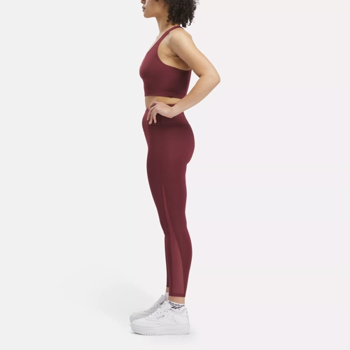 Reebok Women's Identity Leggings Black Athletic Gym Sportstyle Fashion  Exercise Fitness New, Burgundy, X-Small : : Clothing, Shoes &  Accessories