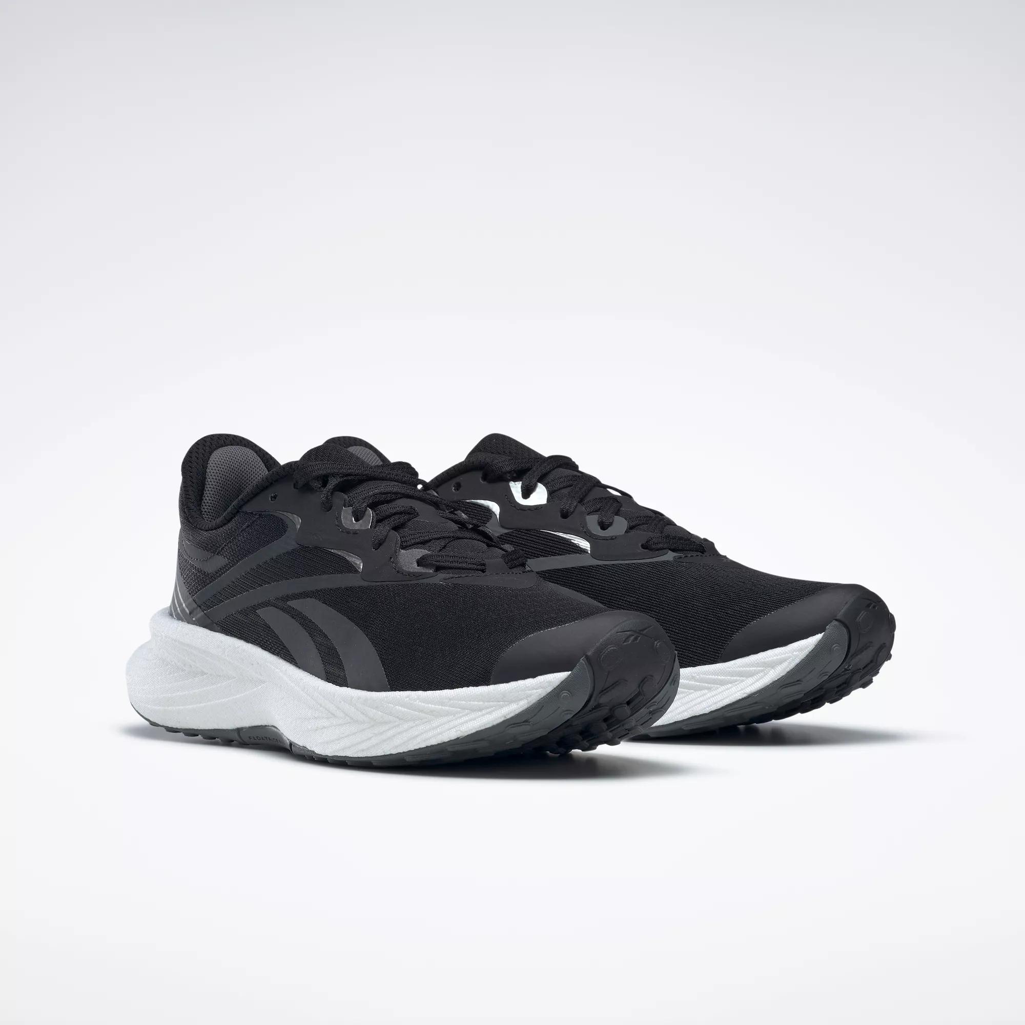 Reebok black and clearance white running shoes