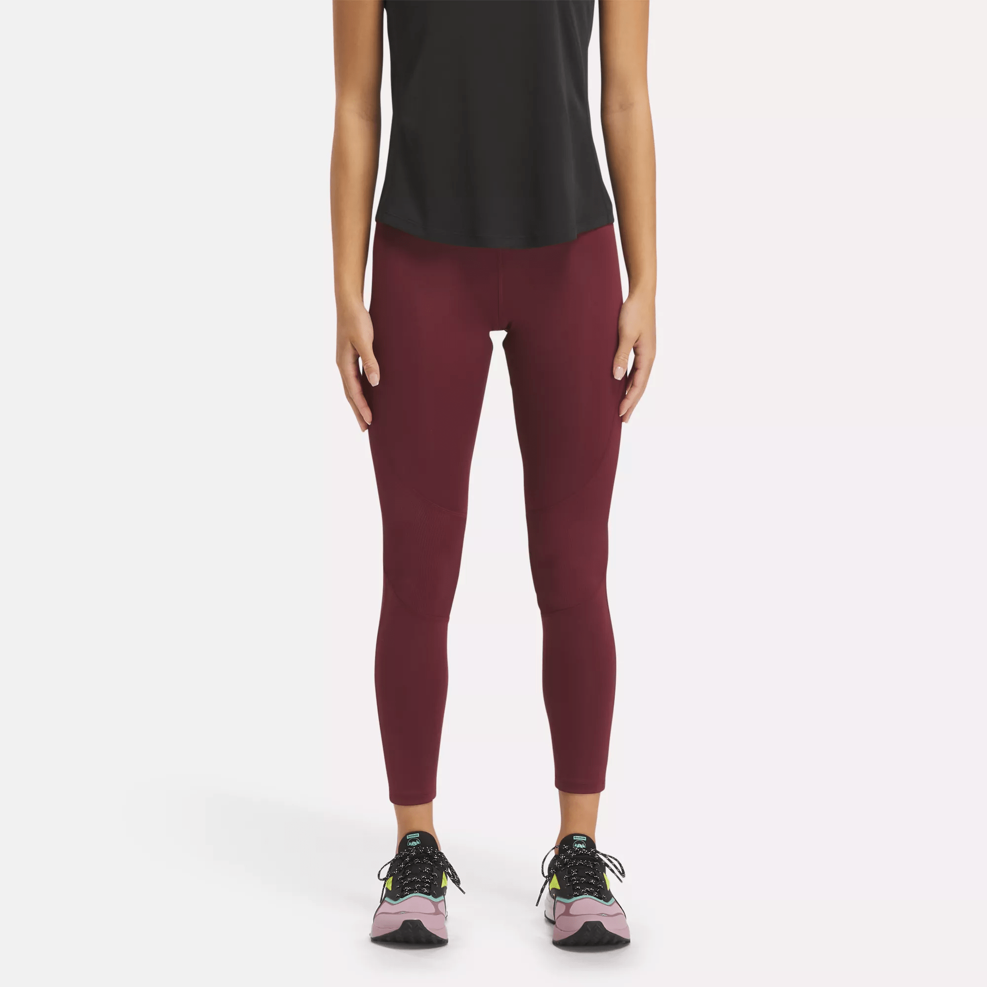 Reebok Run Vector Leggings In Red