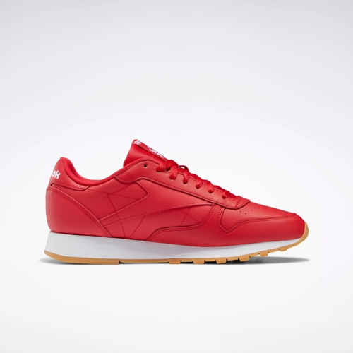 Reebok Classic Leather Vector Red Gum Men s Shoes Size 11