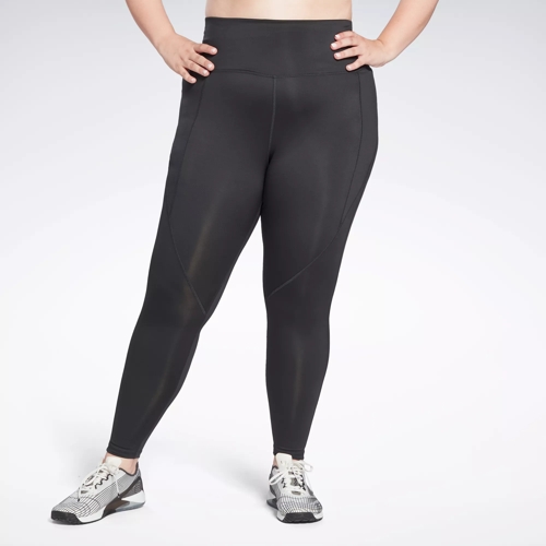 Plus Black Contour Leggings, Plus Size