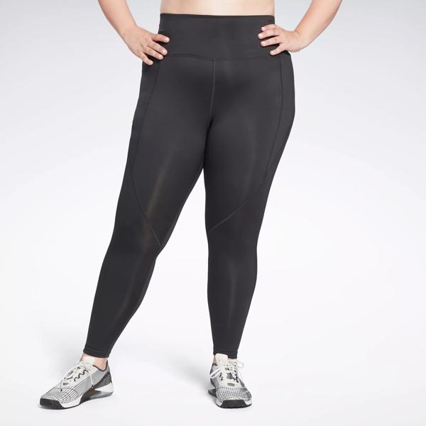 Reebok Play Dry Womens Yoga Pants Leggings Black Athletic Stretch Size Med