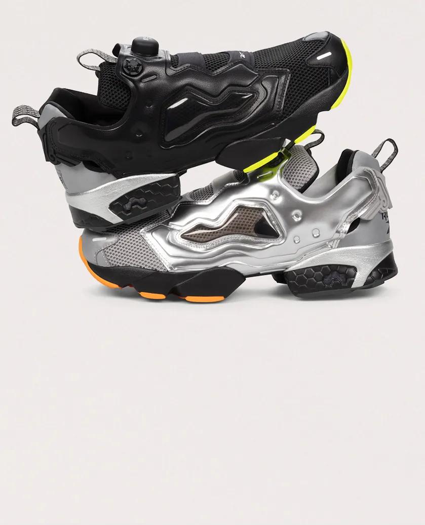 Reebok pumps 90s womens silver clearance