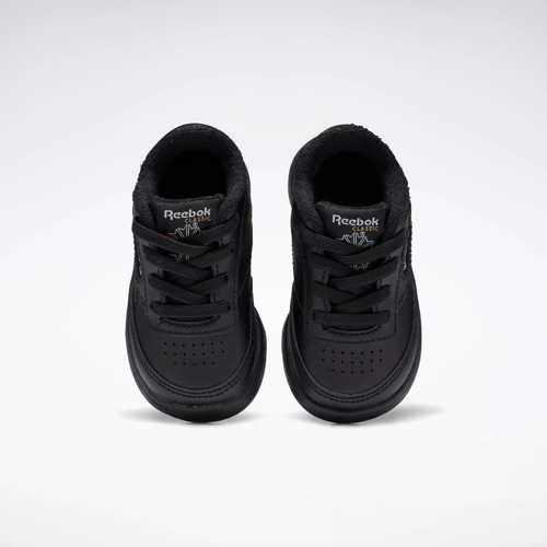 Reebok black shoes store for kids