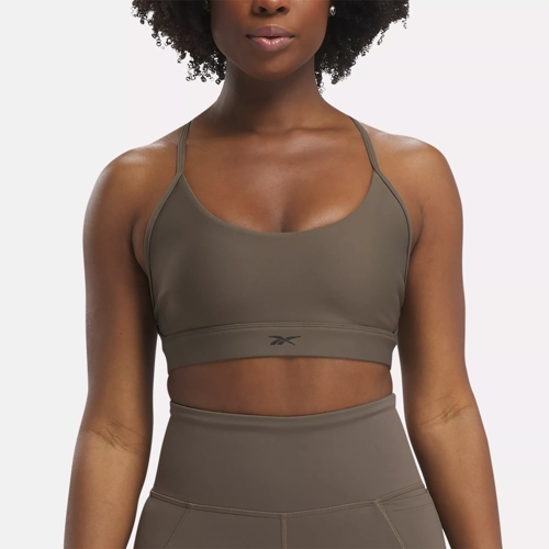 Reebok Lux Skinny Strap Medium-Support Sports Bra in INFLIL