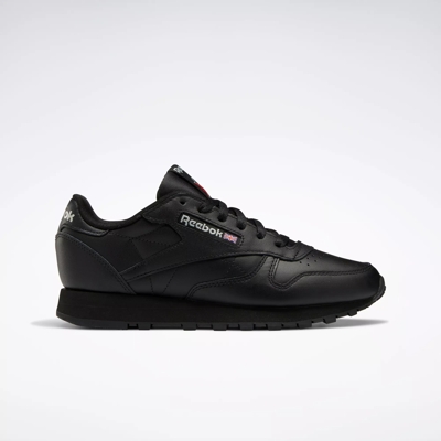 Classic Leather Shoes - Core Black / Core Black / Pure Grey 5 | Reebok