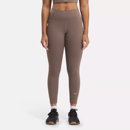 Reebok Womens High-Waisted Active Leggings with Pockets, Blended