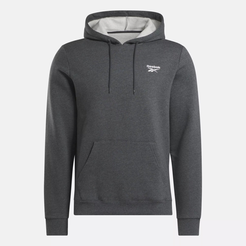 Reebok Identity Fleece Over-the-Head Hoodie - Dark Grey Heather