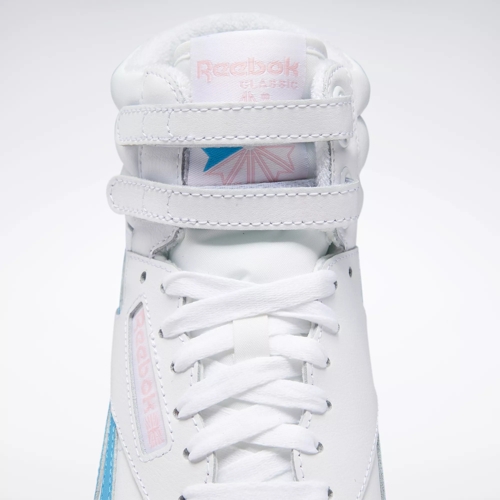 F S Hi Women s Shoes Ftwr White Pink Glow Radiant Aqua Reebok