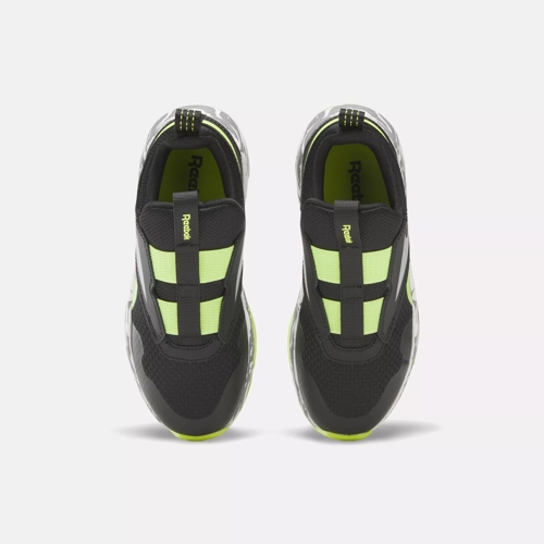 Reebok XT Sprinter Slip-On Shoes - | Laser Lime Reebok / / Steely Core Fog Preschool Black 