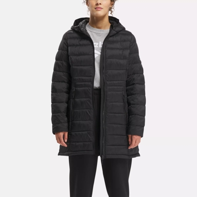 Reebok glacier shield quilted best sale hooded jacket